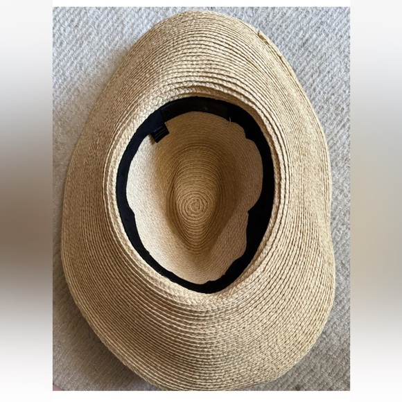 Janessa Leone TINSLEY Wide Brim Raffia Straw Hat MEDIUM $287 - Picture 9 of 11
